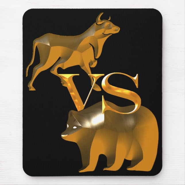 Bull Market Vs Bear Market Mouse Pad (Front)