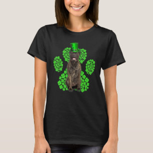 Bull Mastiff Shamrock Paw Clovers St Patrick's Day T-Shirt
