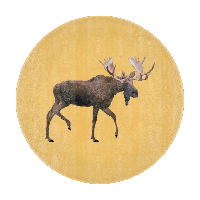 Bull Moose Cutting Board (Front)