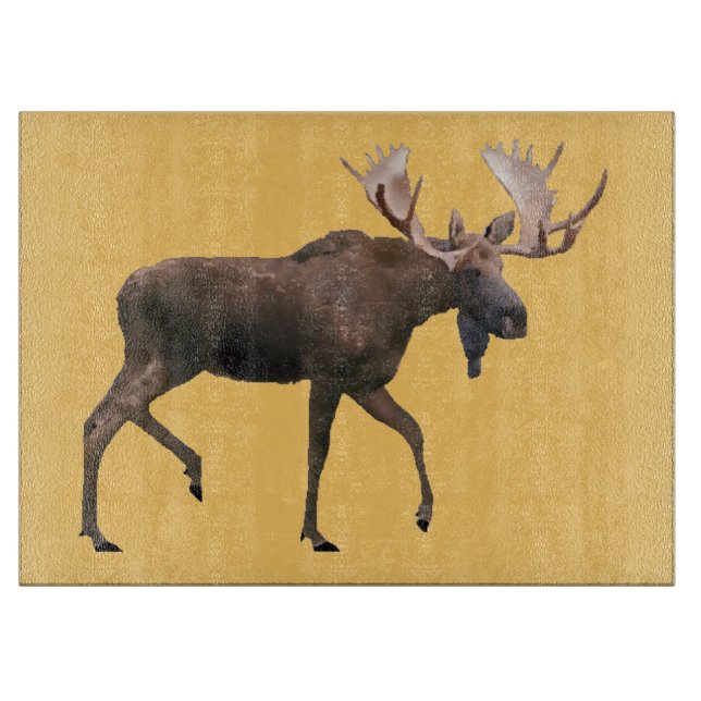 Bull Moose Cutting Board (Front)
