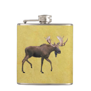 Bull Moose Hip Flask