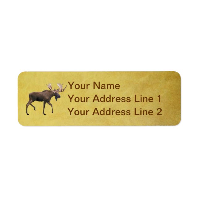 Bull Moose Return Address Label (Front)