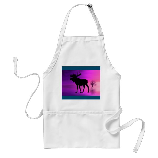 Bull Moose Silhouette Standard Apron (Front)