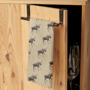 Bull Moose Tea Towel