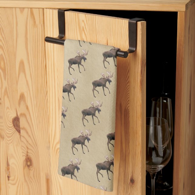Bull Moose Tea Towel (Thirds Fold)