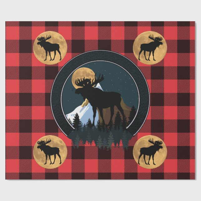 Bull Moose Wrapping Paper (Flat)