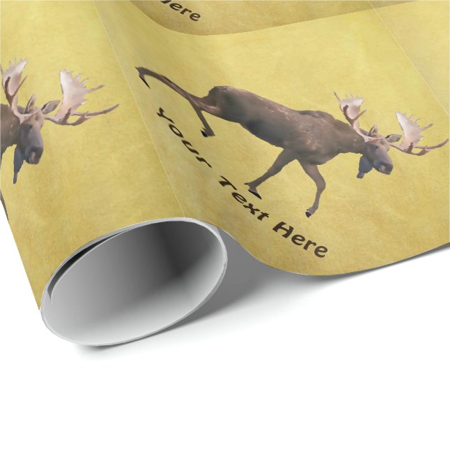 Bull Moose Wrapping Paper (Roll Corner)