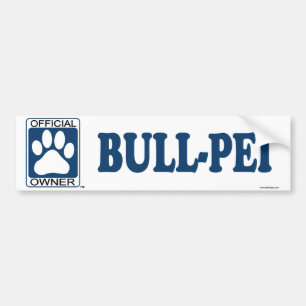 Bull-Pei Blue Bumper Sticker