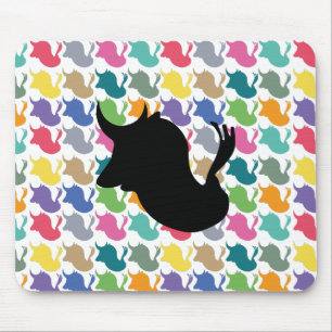 Bull Plaza Colourful by Masanser Pixelat Mouse Pad