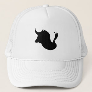 Bull Plaza Colourful by Masanser Pixelat Trucker Hat
