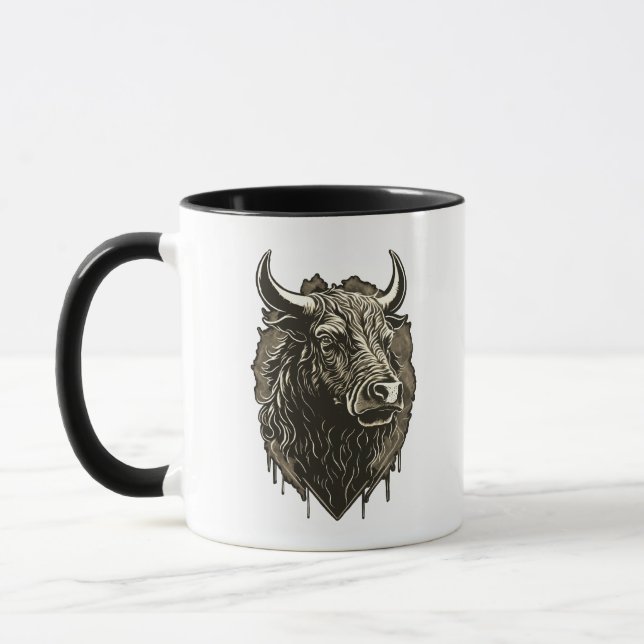 Bull Portrait Mug (Left)