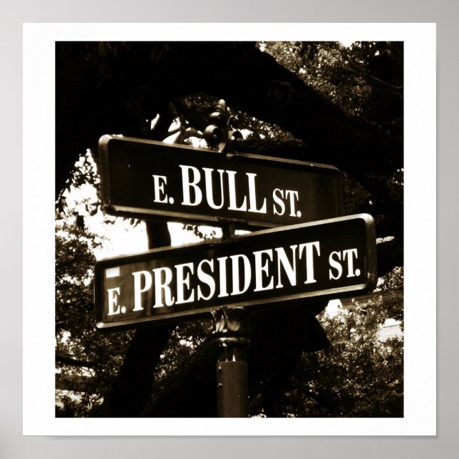 Bull & President Street ~ Print / Poster Sign (Front)