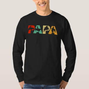 Bull Rider Dad Retro Dad Bull Riding T-Shirt