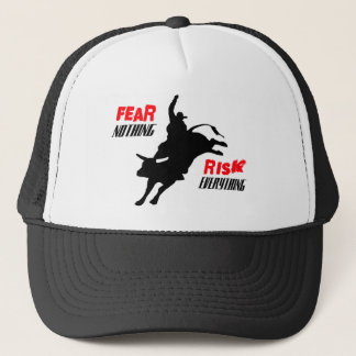 Bull Rider "Fear Nothing Risk Everything" Trucker Hat