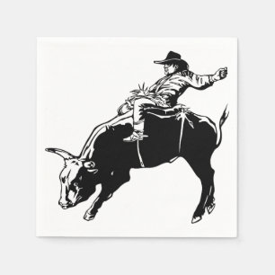 Bull Rider Napkin