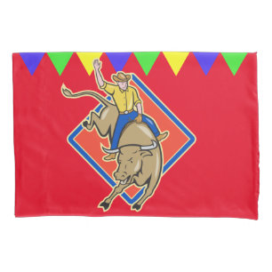 Bull Rider Pillow Case