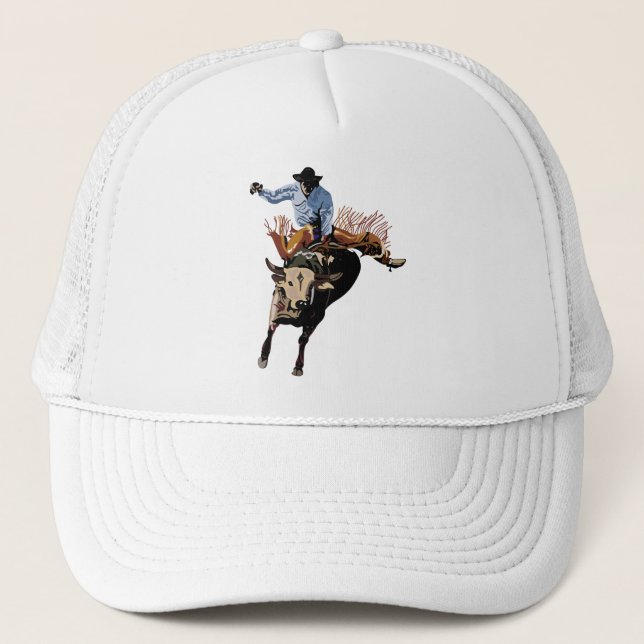 Bull Rider Trucker Hat (Front)