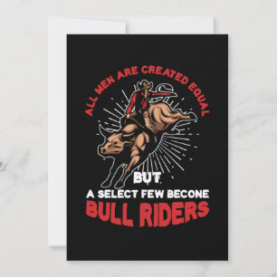 Bull Riders Cowboys Riding Country Rodeo Gift Invitation