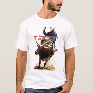 Bull Riders Stay on Top till they Get Off
