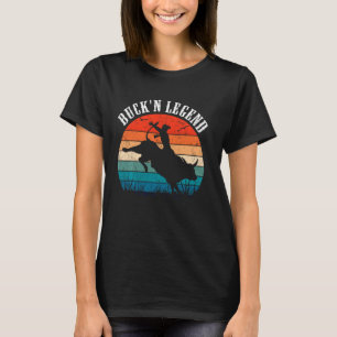 Bull Riding, Bucking Legend, Vintage Cowboy Wester T-Shirt