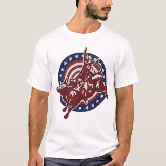 Bull Riding Rodeo Rider Cowboy Vintage T-Shirt