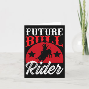 Bull Riding Tee Future Bull Rider Design Rodeo Gea Card