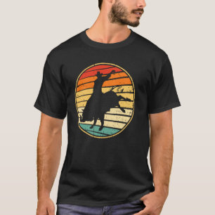 Bull Riding Vintage Retro Western Country Cowboy R T-Shirt