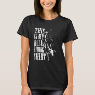 Bull Riding Vintage Western Country Cowboy Rodeo T-Shirt