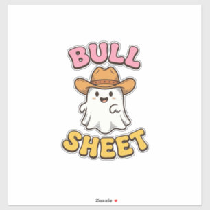 Bull Sheet Cute Ghost Cowboy Vintage Funny T-Shirt