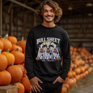 Bull Sheet moo Funny bulls Happy Halloween men Sweatshirt