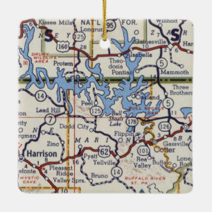 Bull Shoals Lake Ceramic Ornament
