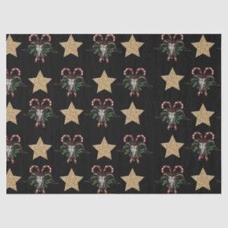 Bull Skull and Candy Cane Tissue Paper