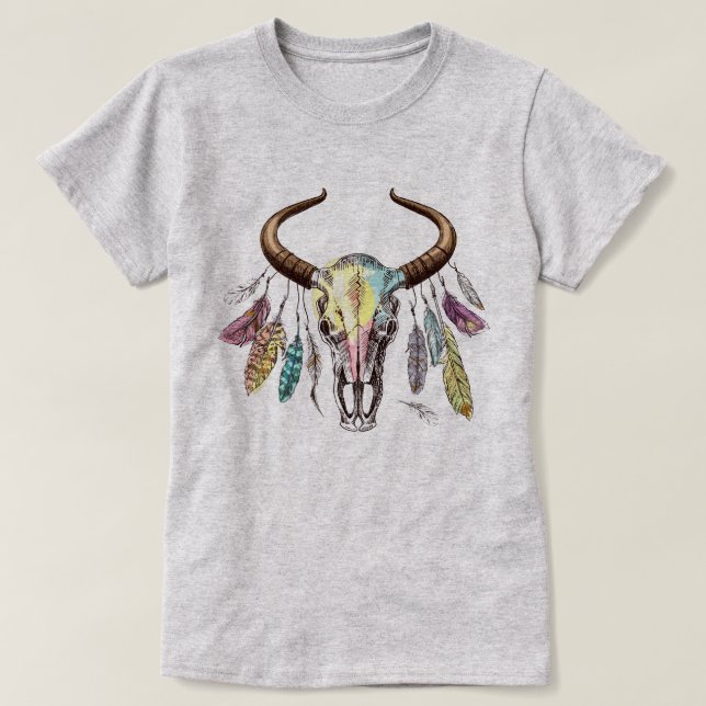 Bull Skull T-Shirt (Design Front)