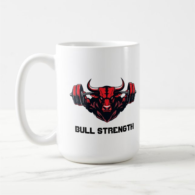 Bull Strength Coffee Mug (Left)