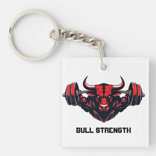 Bull Strength Key Ring (Front)