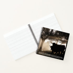 Bull Symbolism Hardcover Notebook