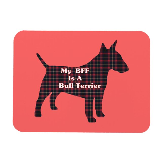 Bull Terrier BFF Magnet (Horizontal)