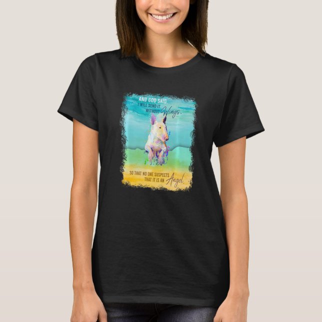 Bull Terrier  Birthday For Kids Teen Love Bull Ter T-Shirt (Front)