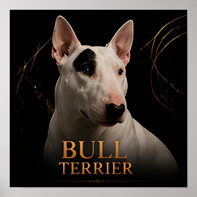 Bull Terrier Bold Character Collection Poster (Front)