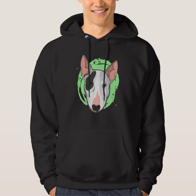 Bull Terrier Breed Dog Owner Hoodie (Front)