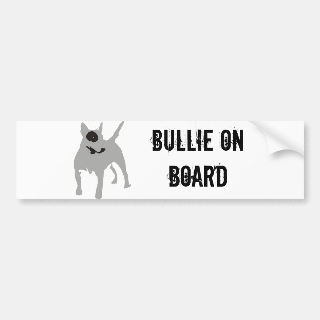 Bull Terrier Bumper Sticker (Front)