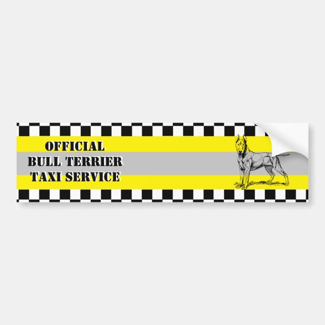 Bull Terrier Bumper Sticker (Front)