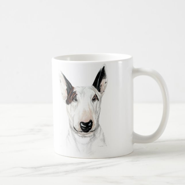 Bull Terrier Bust Coffee Mug (Right)