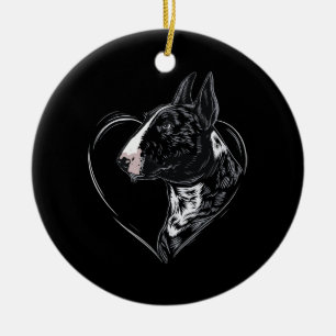 Bull Terrier Ceramic Ornament