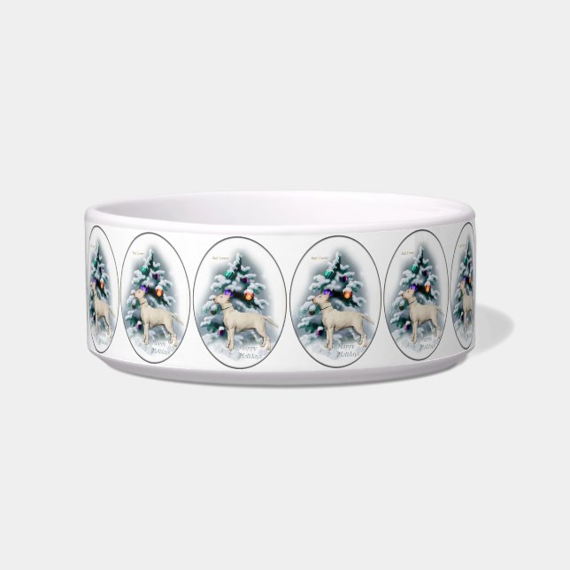 Bull Terrier Christmas  Bowl (Front)
