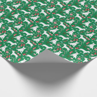 Bull Terrier Christmas Dog Wrapping Paper