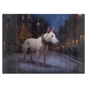 Bull Terrier Christmas Festive Season Cutting Board