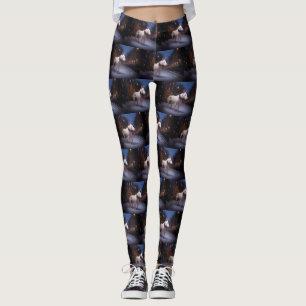 Bull Terrier Christmas Festive Season Leggings