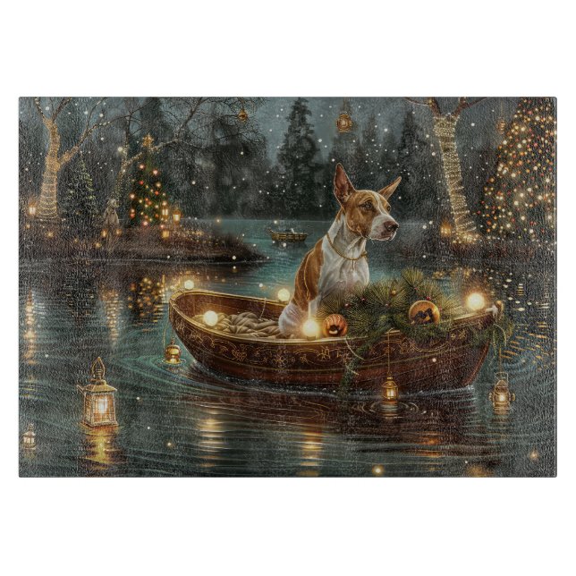 Bull Terrier Christmas Festive Voyage Cutting Board (Front)