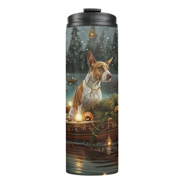 Bull Terrier Christmas Festive Voyage Thermal Tumbler (Front)